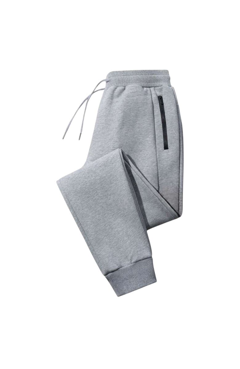 BenBen 3 Pack Mens Ultra Soft Zipper Joggers, Alternate, color, Black/Charcoal/Heather Grey