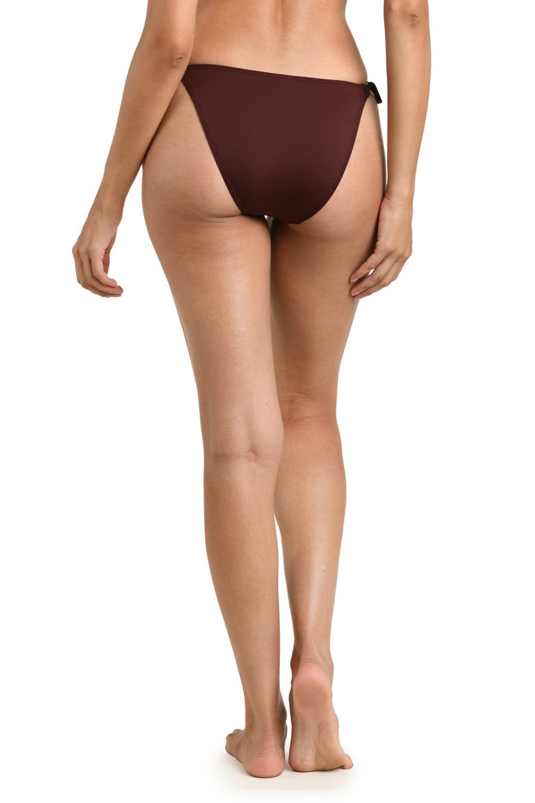 Island Goddess Side Tie Bikini Bottoms, Alternate, color, JAVA