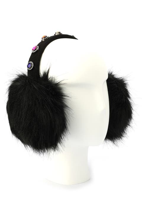 Octavia Jewel Faux Fur Ear Muffs