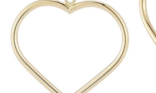Ember Fine Jewelry Open Heart Drop Earrings In Gold