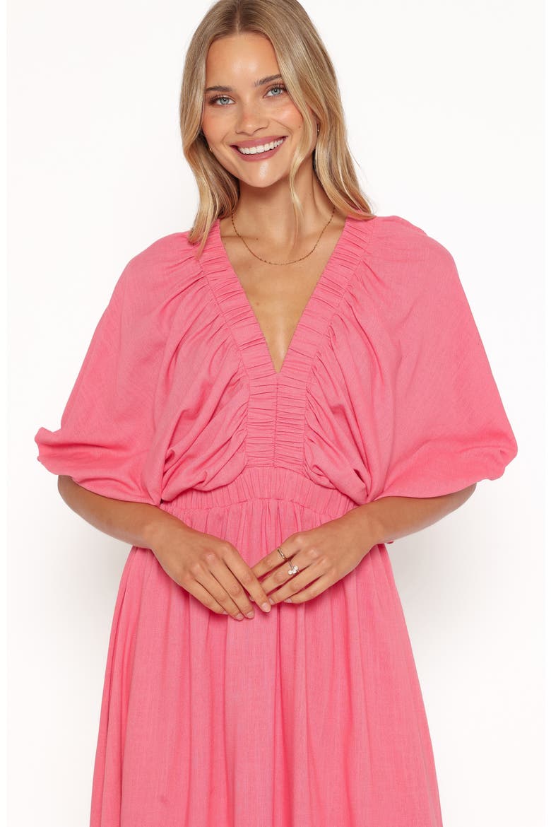 Gianna Puff Sleeve Maxi Dress, Alternate, color, PINK