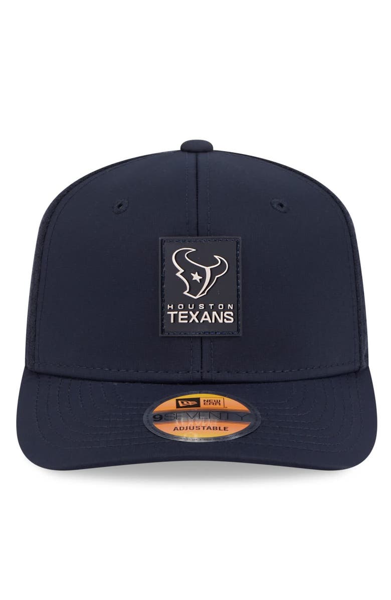 New Era Men's New Era Navy Houston Texans 2025 Sideline 9SEVENTY Trucker Adjustable Hat, Alternate, color, Navy