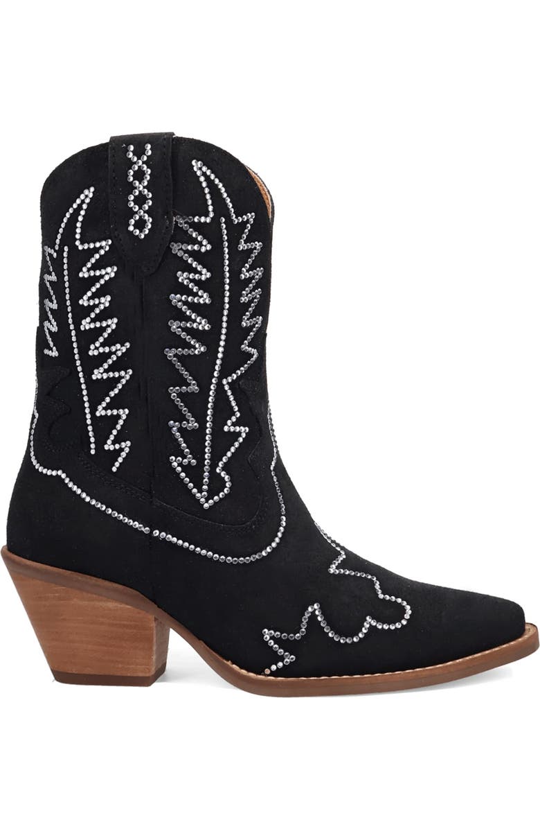 Dingo Tiny Pony Rhinestone Western Boot, Alternate, color, Black