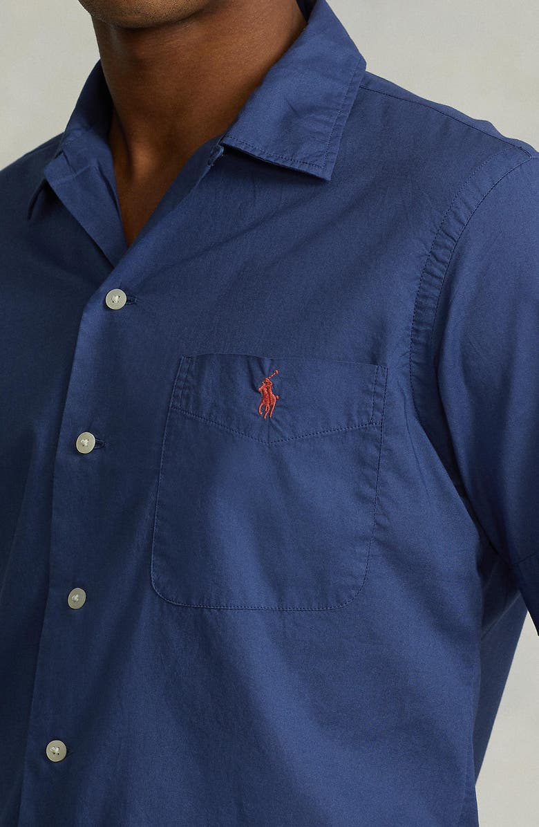Polo Ralph Lauren Classic Fit Short Sleeve Button-Up Shirt, Alternate, color, 