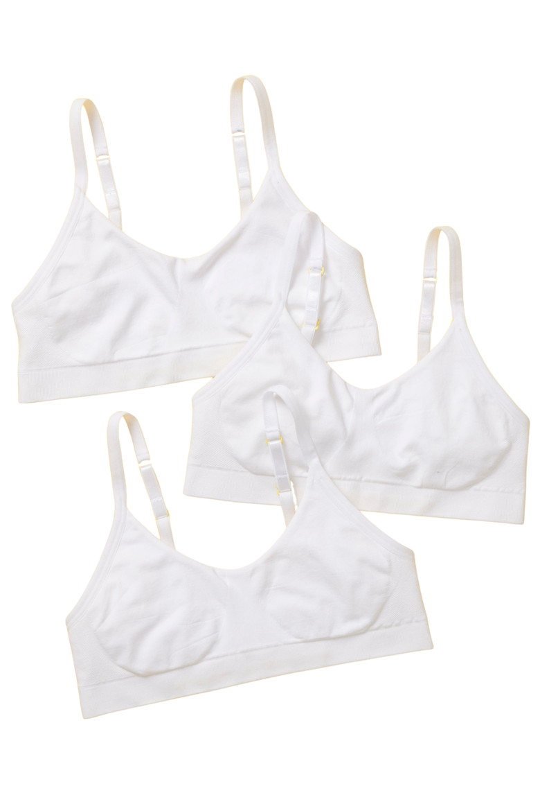 Tulip Seamless Bra 3PK, Main, color, Snowflake