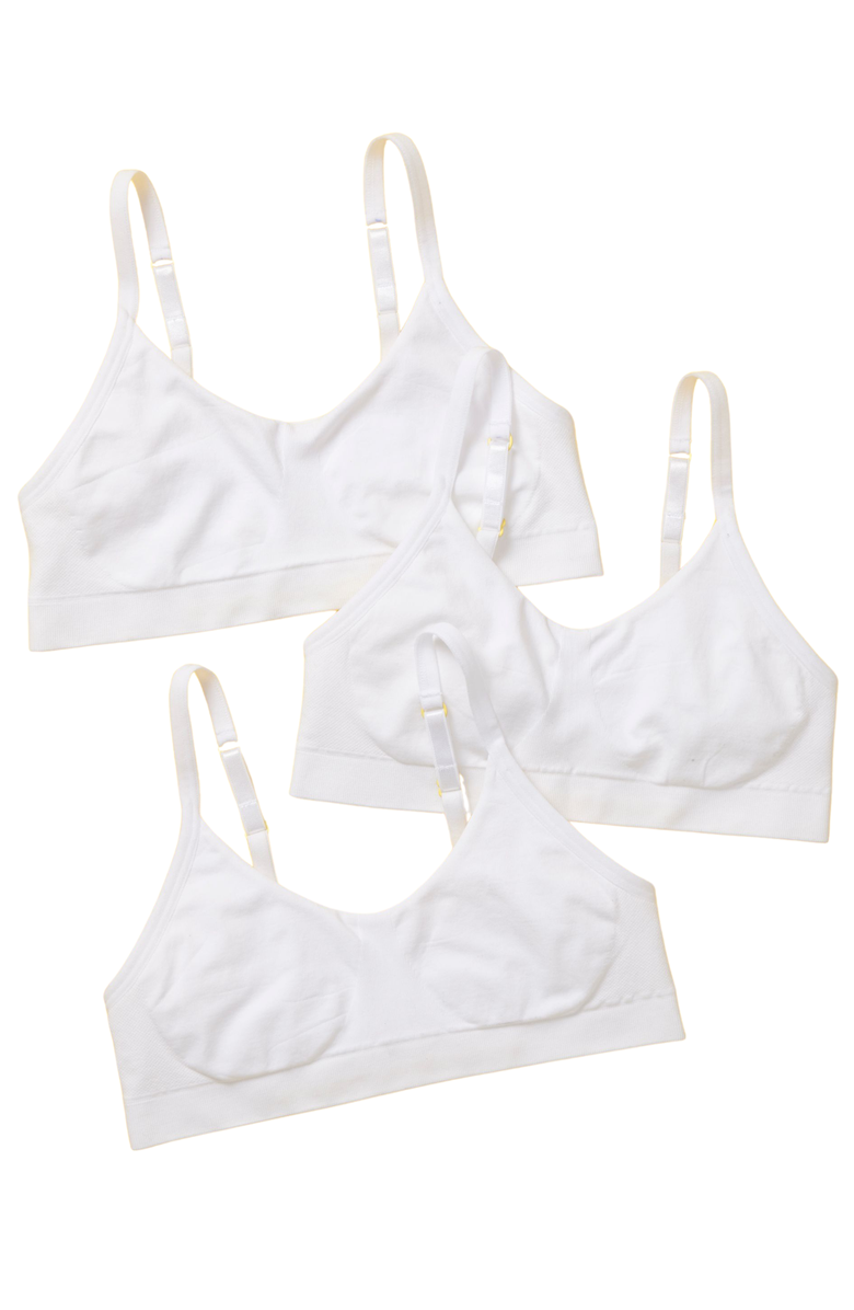 Yellowberry Tulip Seamless Bra 3PK, Main, color, Snowflake