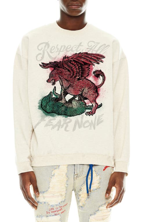 Cult Of Individuality Respect All Graphic Sweatshirt In White