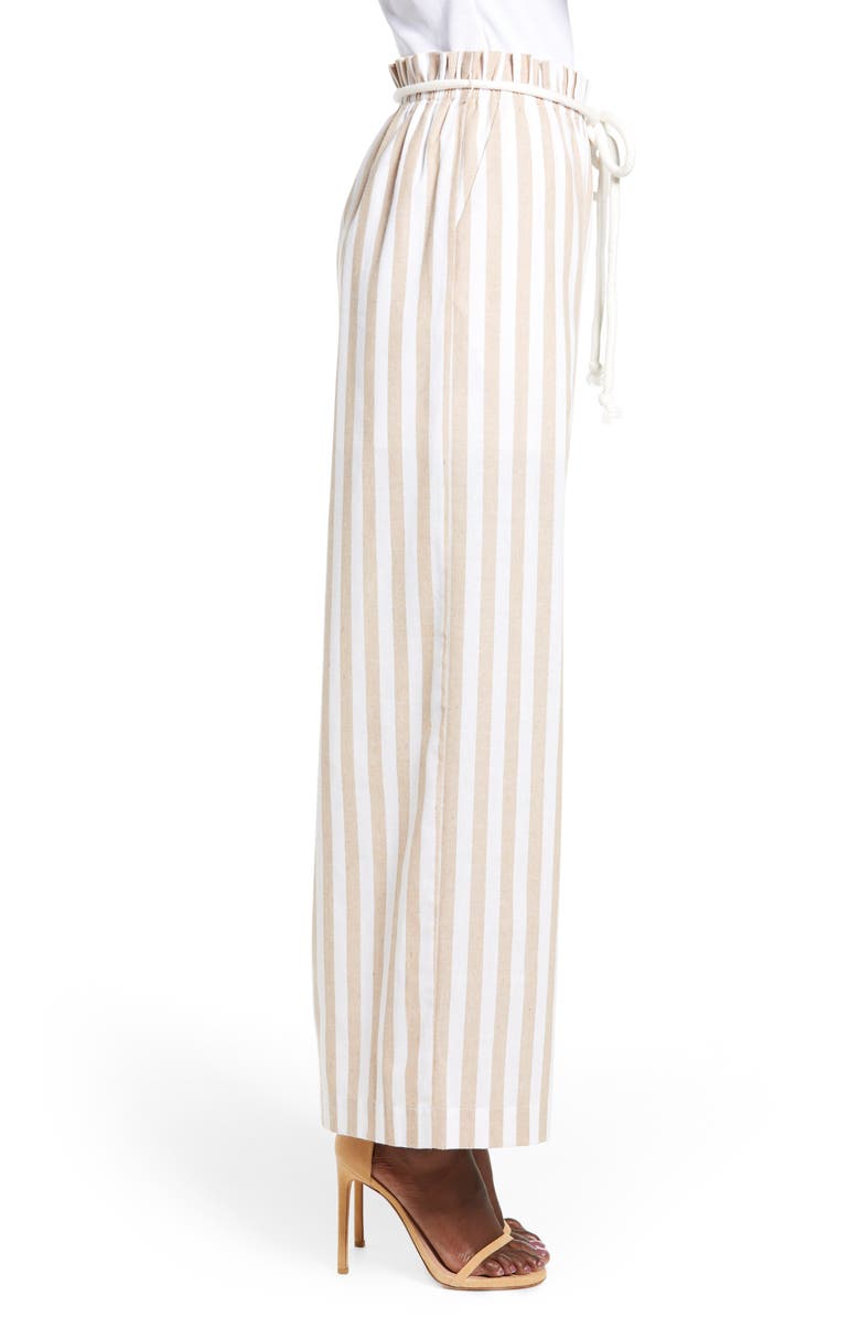 English Factory Stripe Wide Leg Pants, Alternate, color,