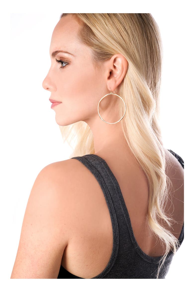 G Ring Hoops, Alternate, color, ROSE GOLD