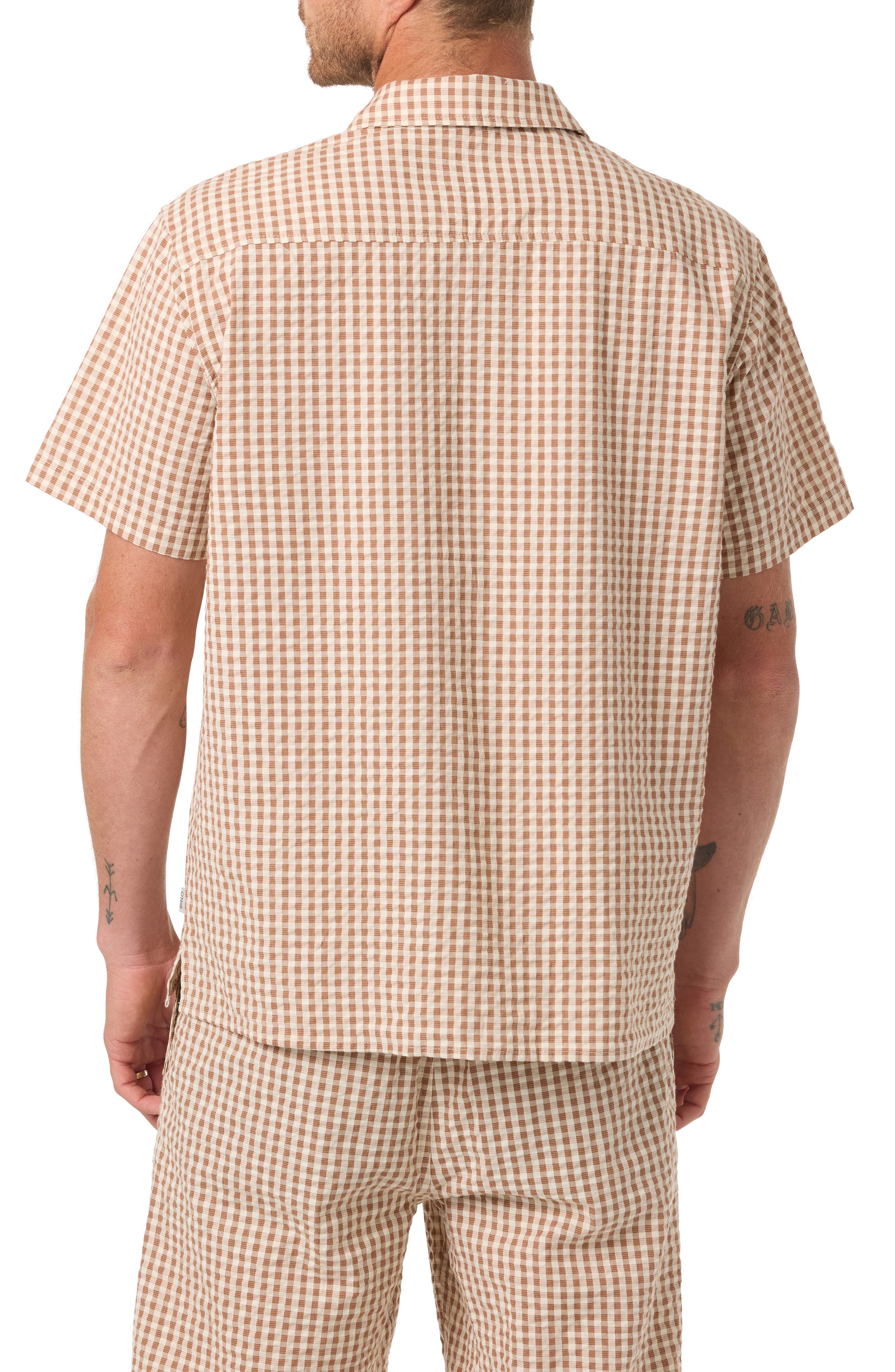 OG Seersucker Plaid Camp Shirt - image 4