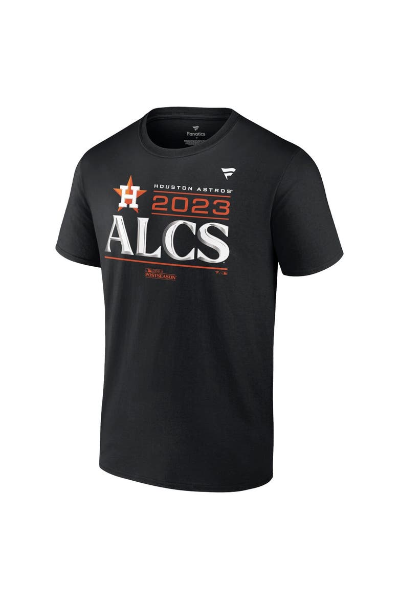 Youth Fanatics Branded  Black Houston Astros 2023 Division Series Winner Locker Room T-Shirt, Alternate, color, Black