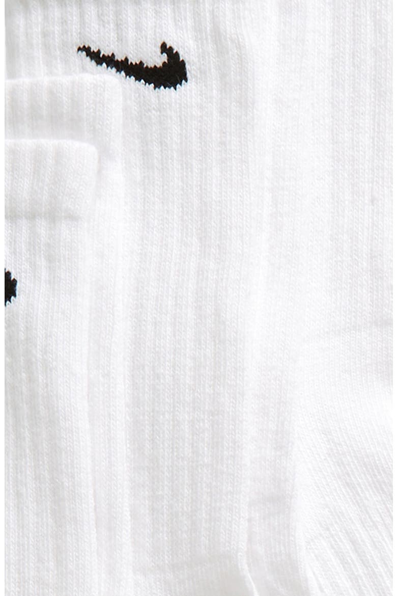 Pack of 6 Everyday Cushioned Crew Socks, Alternate, color, 100 WHITE/BLACK