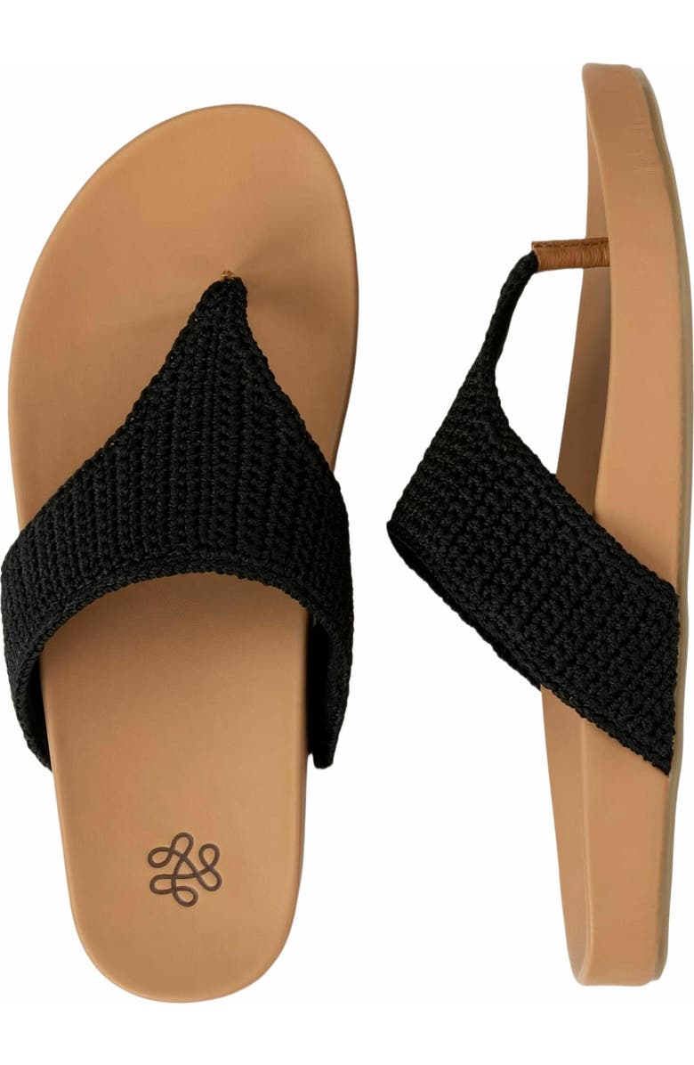 The Sak Everly Sandal, Alternate, color, Black Crochet