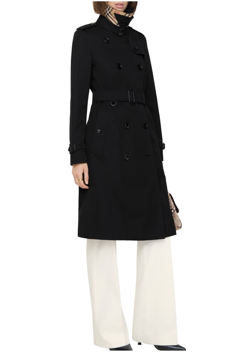 Long Chelsea Heritage Trench Coat, Main, color, Black