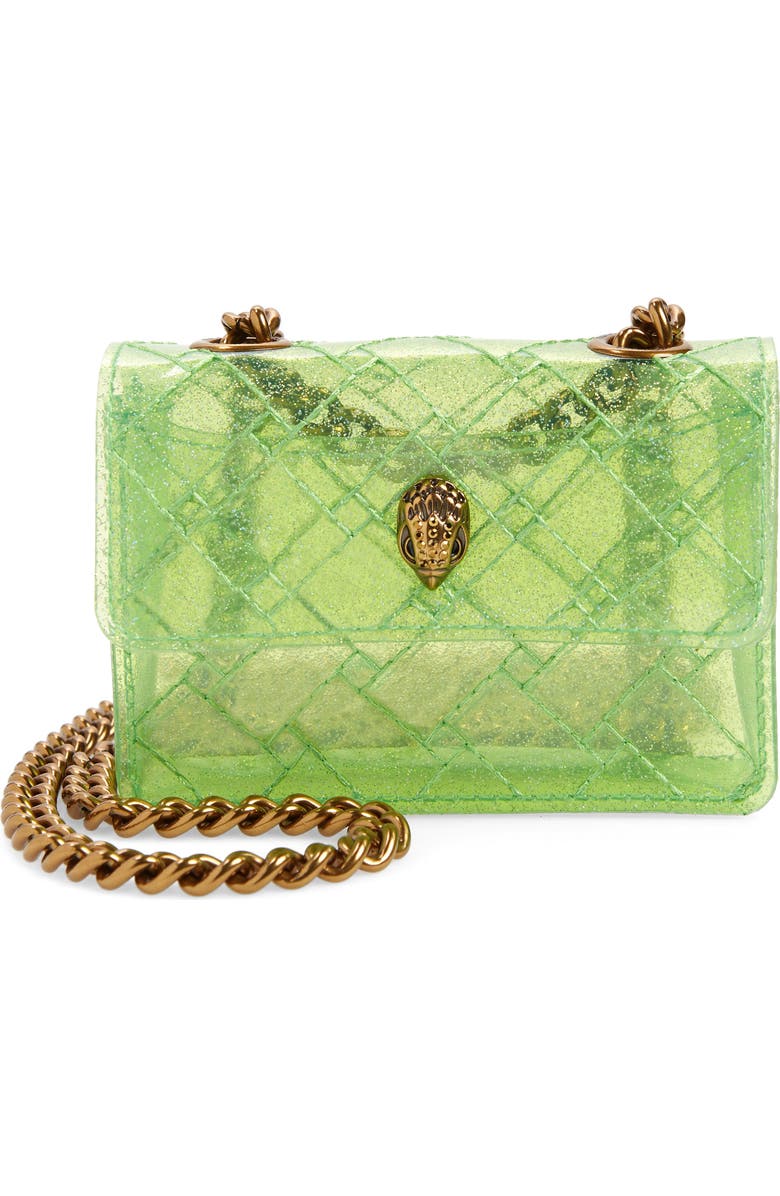 Kurt Geiger London Micro Kensington Vinyl Convertible Crossbody Bag, Main, color,