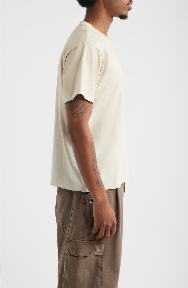 Elwood Core Distressed Cotton Jersey T-Shirt, Alternate, color, Vintage White