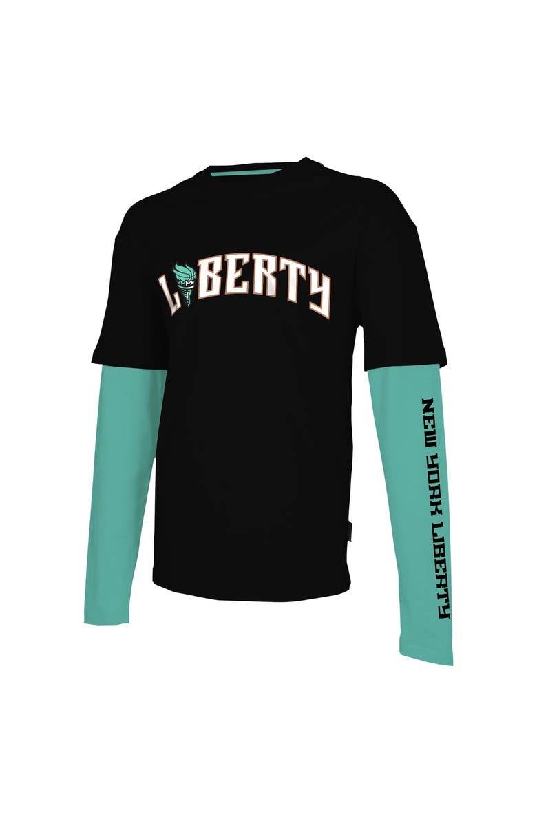 Stadium Essentials Unisex Stadium Essentials Black New York Liberty Spectator Long Sleeve T-Shirt, Alternate, color, 