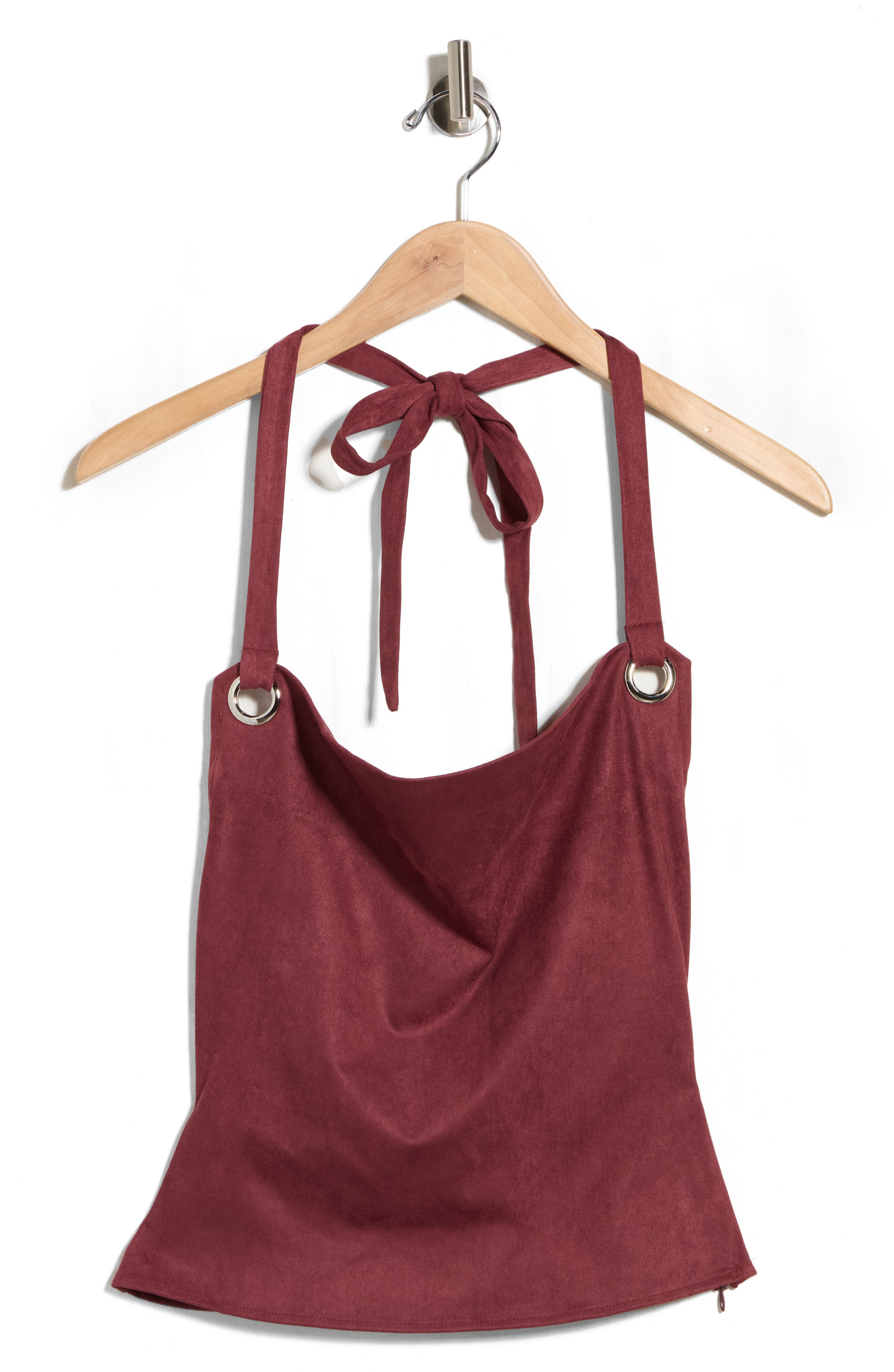 Yasenia Faux Suede Halter Top