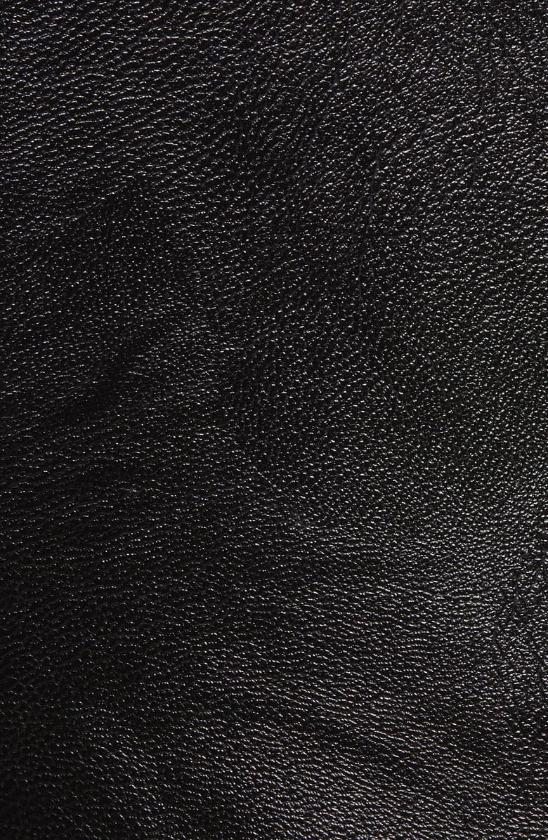 Tiger Mist Plunge Neck Open Back Faux Leather Jumpsuit, Alternate, color,