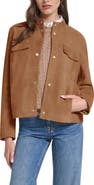 Cole Haan Convertible Collar Leather Jacket