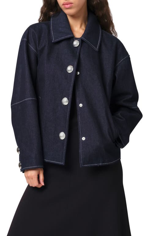 Apparis Raw Denim Jacket In Indigo