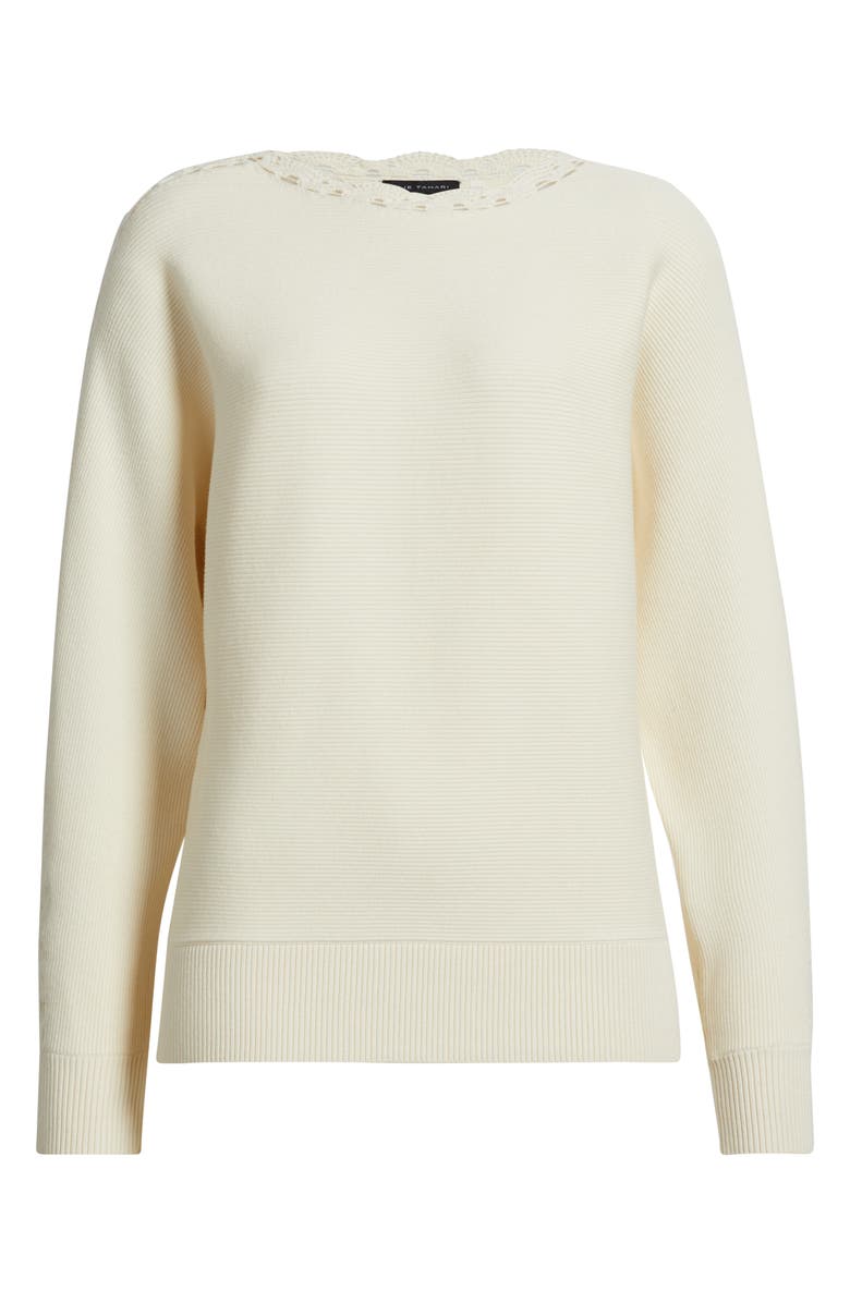 Elie Tahari The Juniper Dolman Sleeve Top, Alternate, color, Vanilla