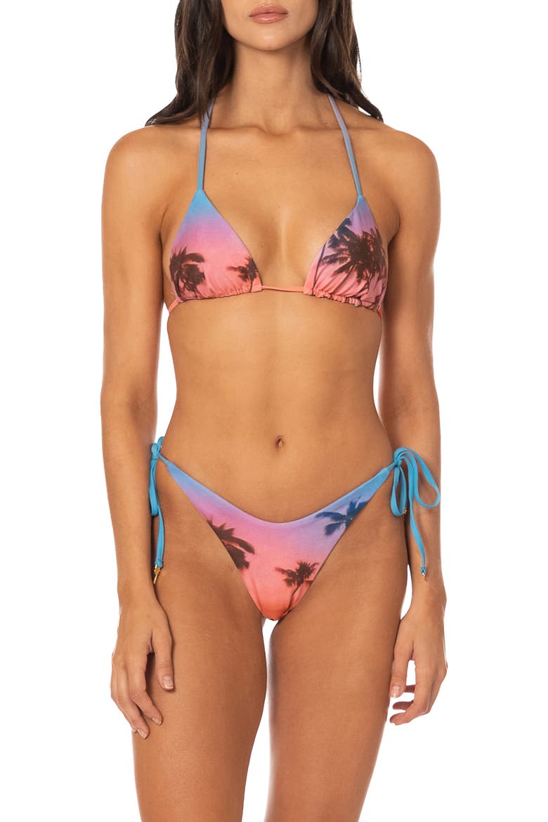 Peach Drift Reversible Bikini Top, Alternate, color, BLUE