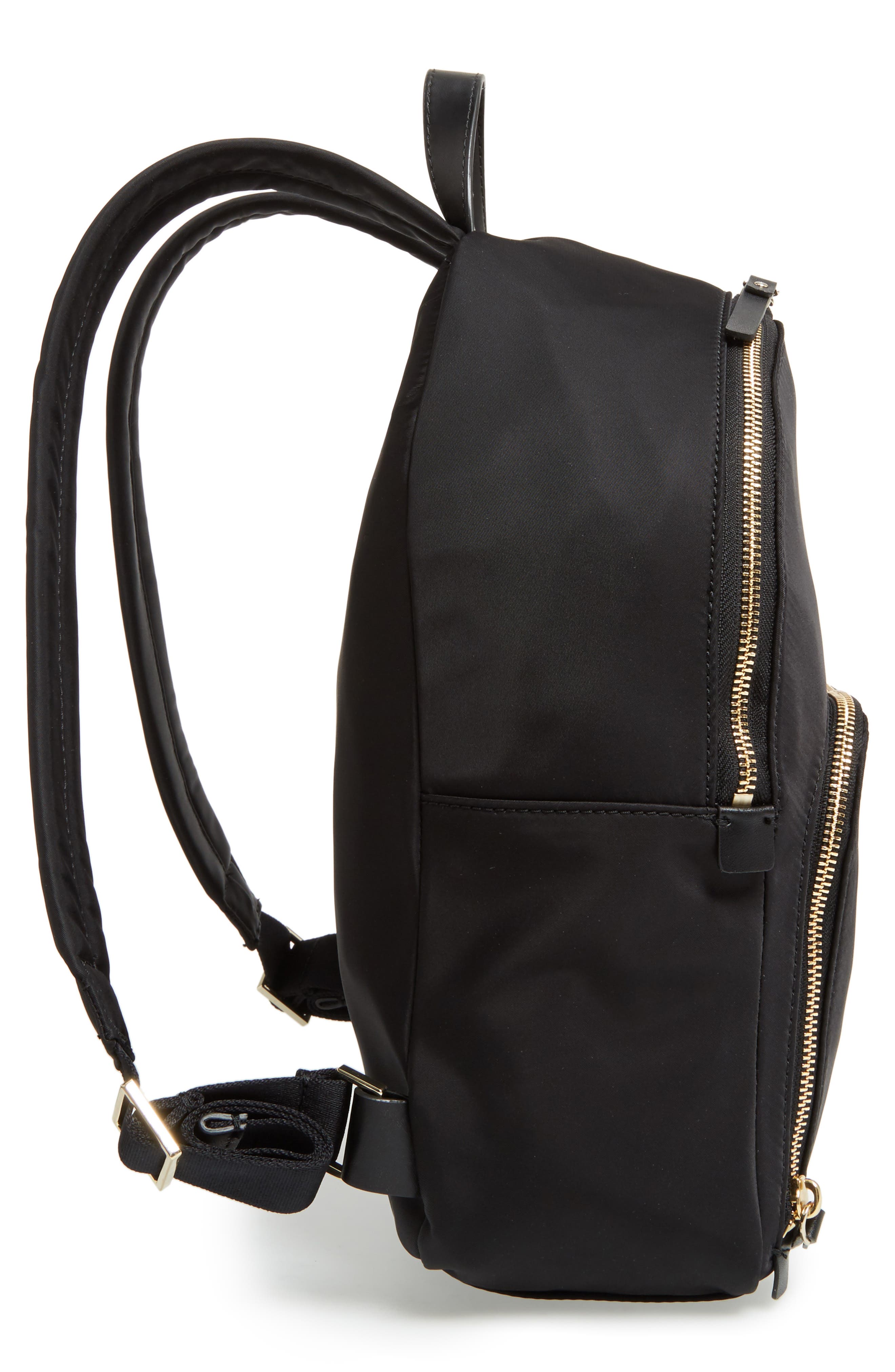 watson lane - hartley nylon backpack, Alternate, color, BLACK