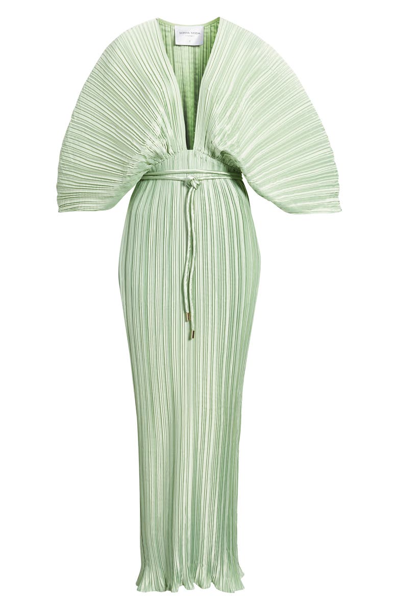 Sonya Moda Gianna Plunge Gown, Alternate, color, Moldavite