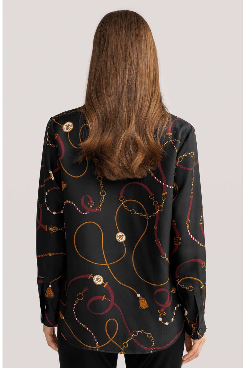 Women's Louisville Print Silk Shirt, Alternate, color, Louisville Print