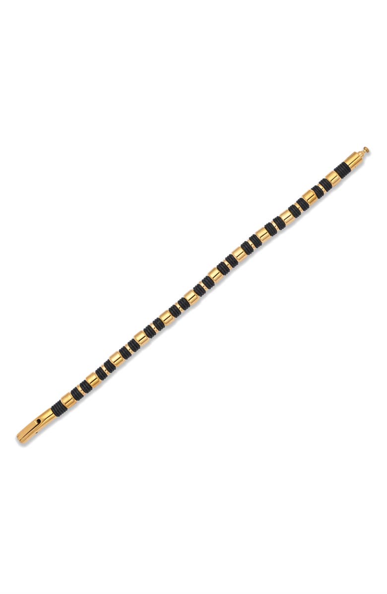 EYE CANDY LOS ANGELES Hudson Beaded Bracelet, Alternate, color, Gold/ Black