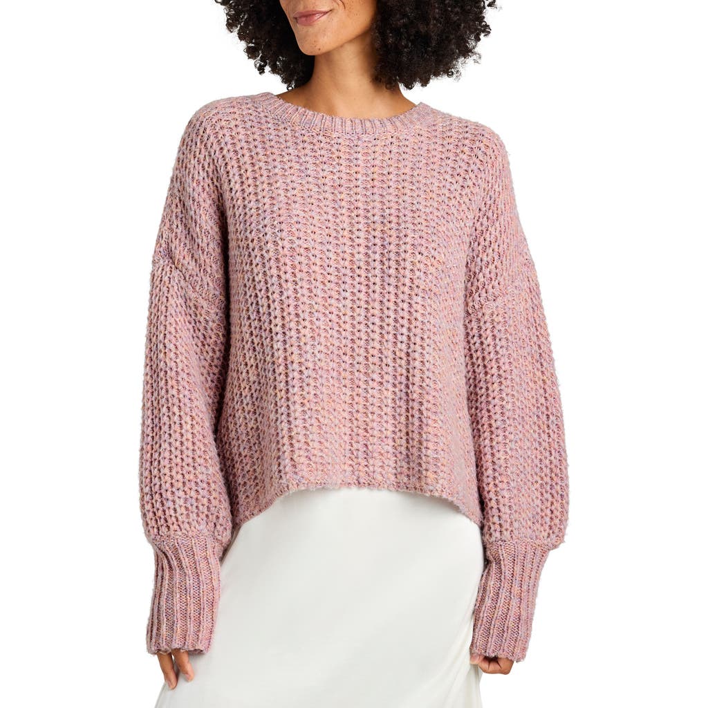 Splendid Piper Crewneck Sweater In Cotton Candy Marl