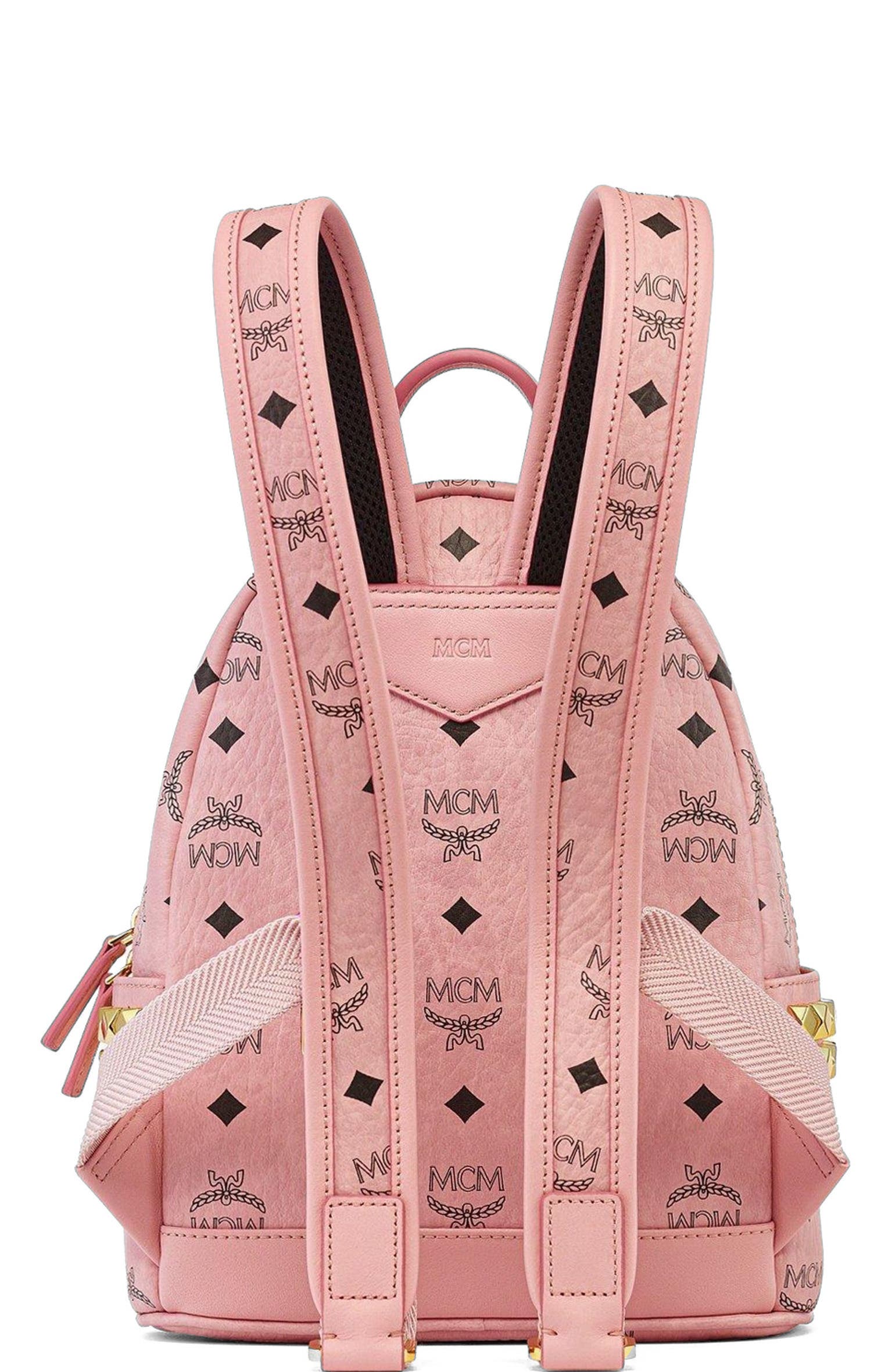 Mini Stark Side Studs Backpack in Visetos, Alternate, color, Soft Pink