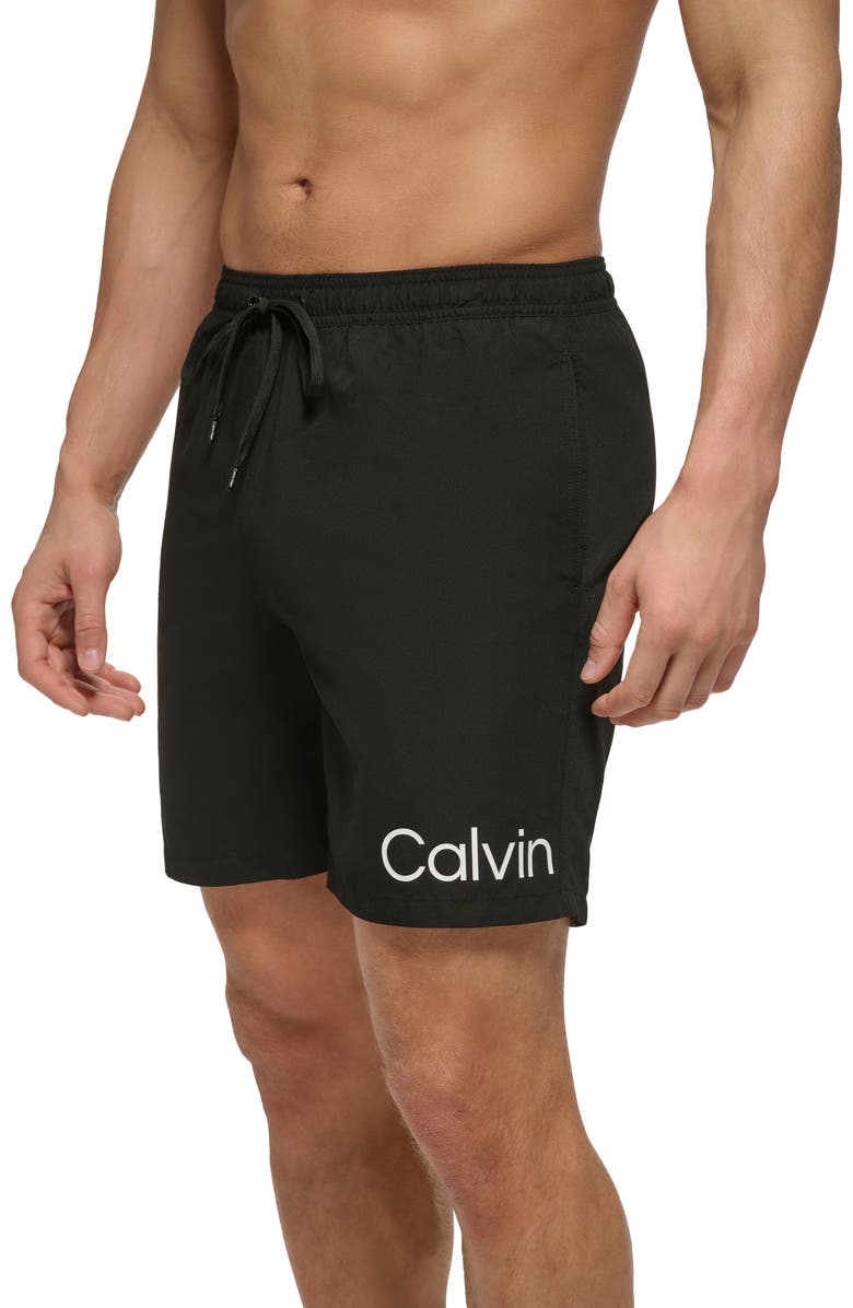 Calvin Klein Core Volley Swim Trunks, Alternate, color, 