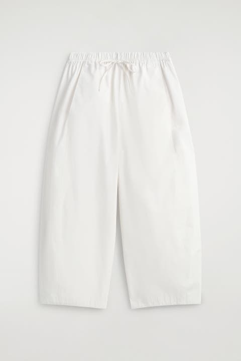 Elasticated Barrel-Leg Pants