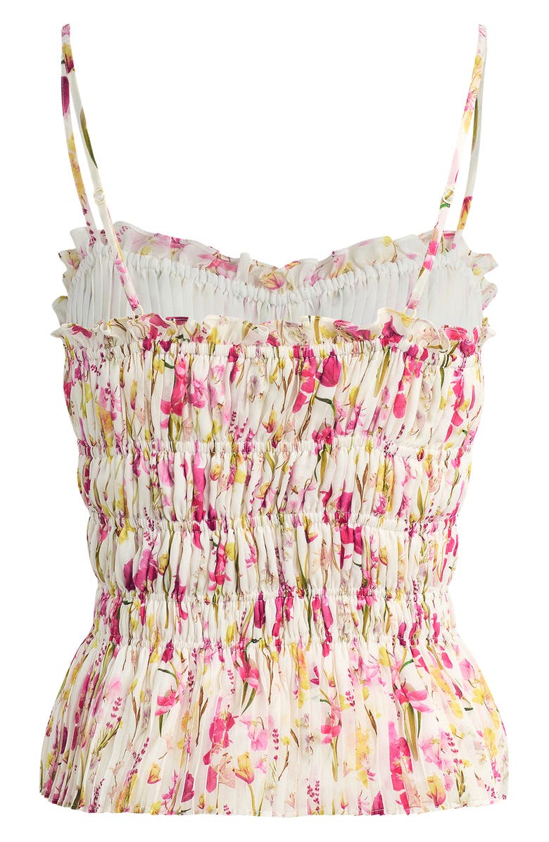 Favorite Daughter The Best Dressed Guest Shirred Camisole, Alternate, color, Summer Bouquet