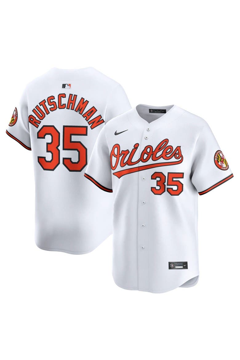 Men's Nike Adley Rutschman White Baltimore Orioles Home Limited Player Jersey, Main, color, White