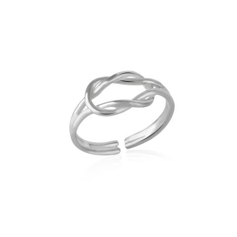 Knot Sterling Silver Adjustable Ring