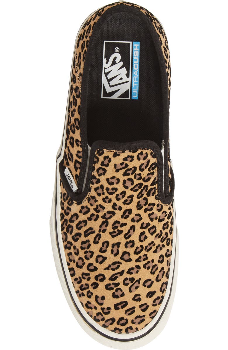 Vans Leopard Print Slip-On Convertible Sneaker, Alternate, color,