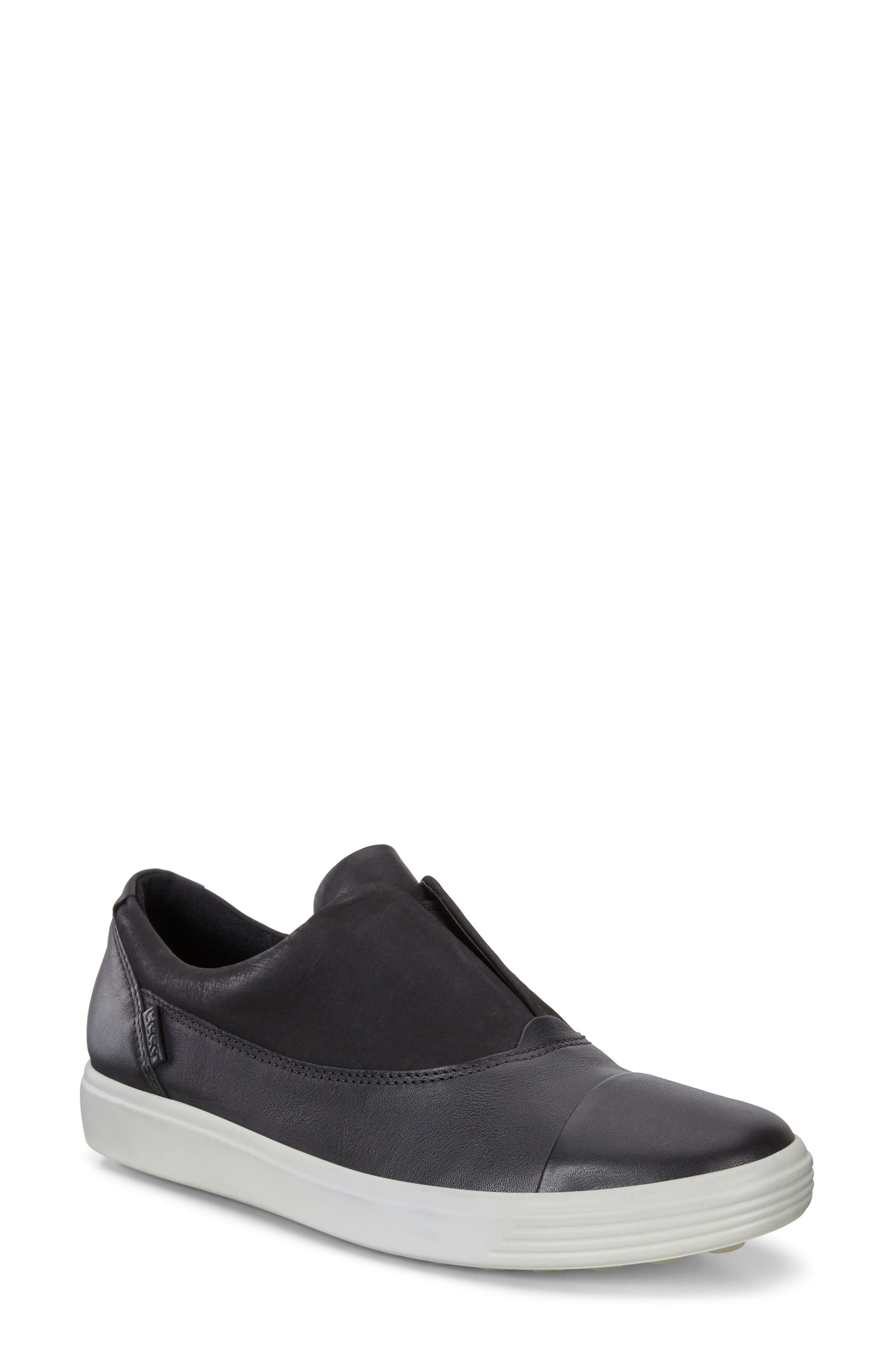Soft 7 III Slip-On Sneaker, Main, color, BLACK LEATHER