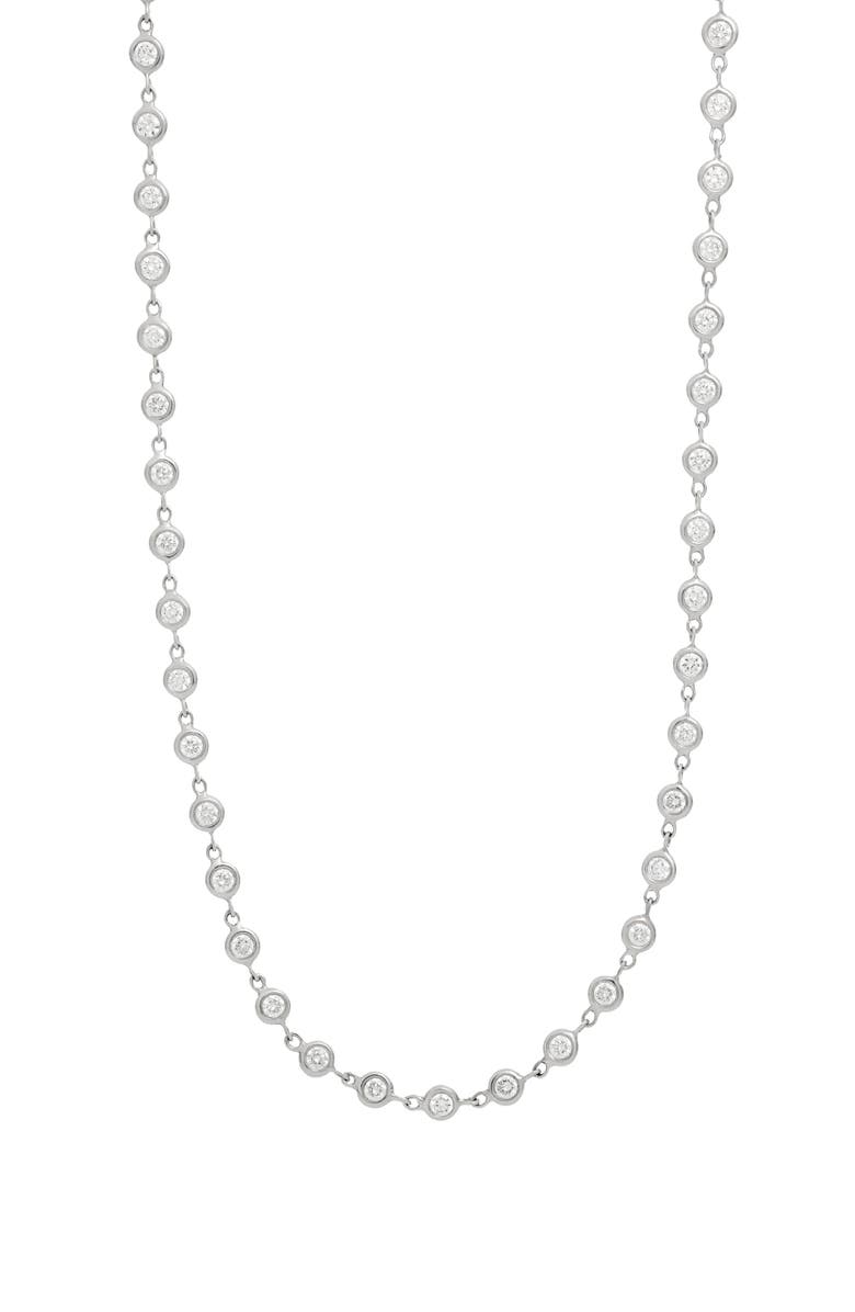 Bony Levy Aviva Diamond Station Necklace, Main, color, 