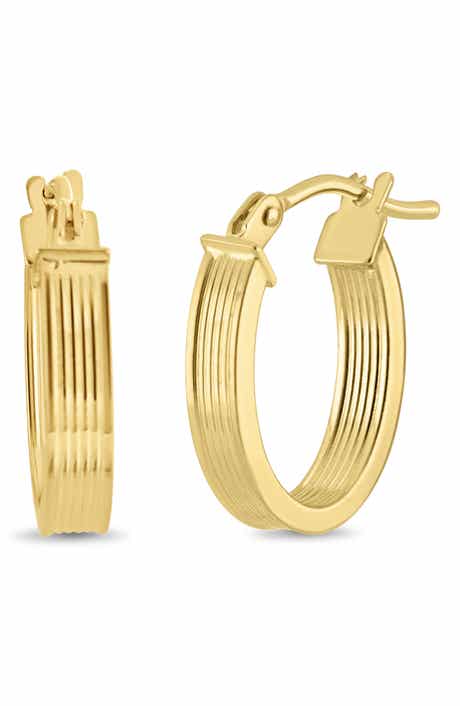 14k Gold Huggie Earrings