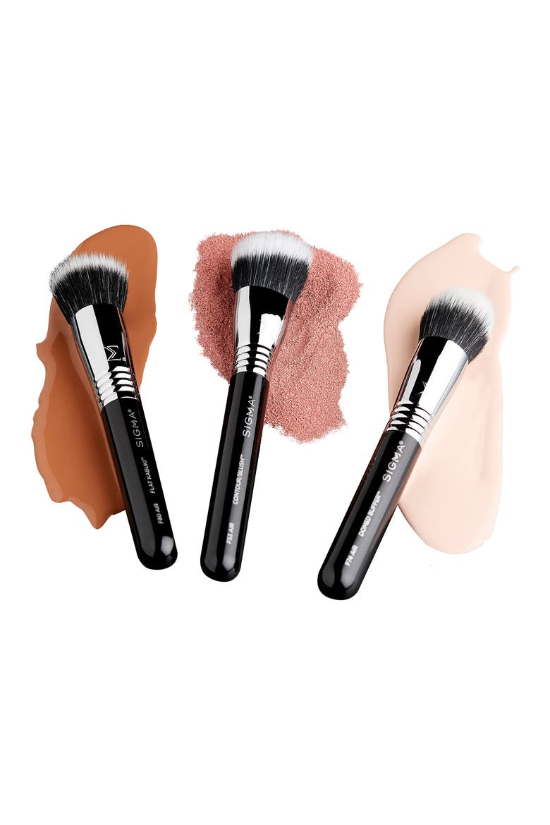 All About Face Makeup Brush Trio Set $76 Value, Alternate, color, NONE