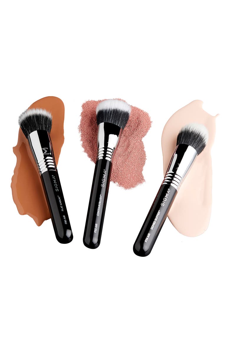 Sigma Beauty All About Face Makeup Brush Trio Set $76 Value, Alternate, color,