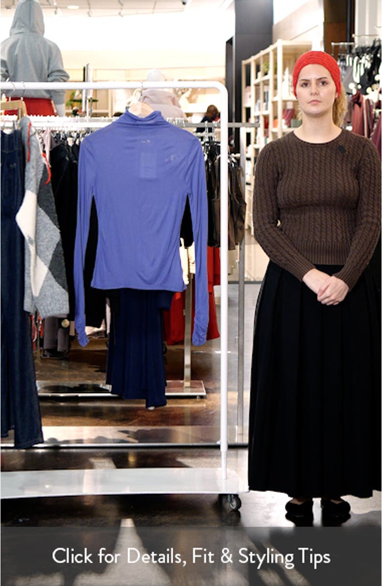 Funnel Neck Long Sleeve Top, sales video thumbnail