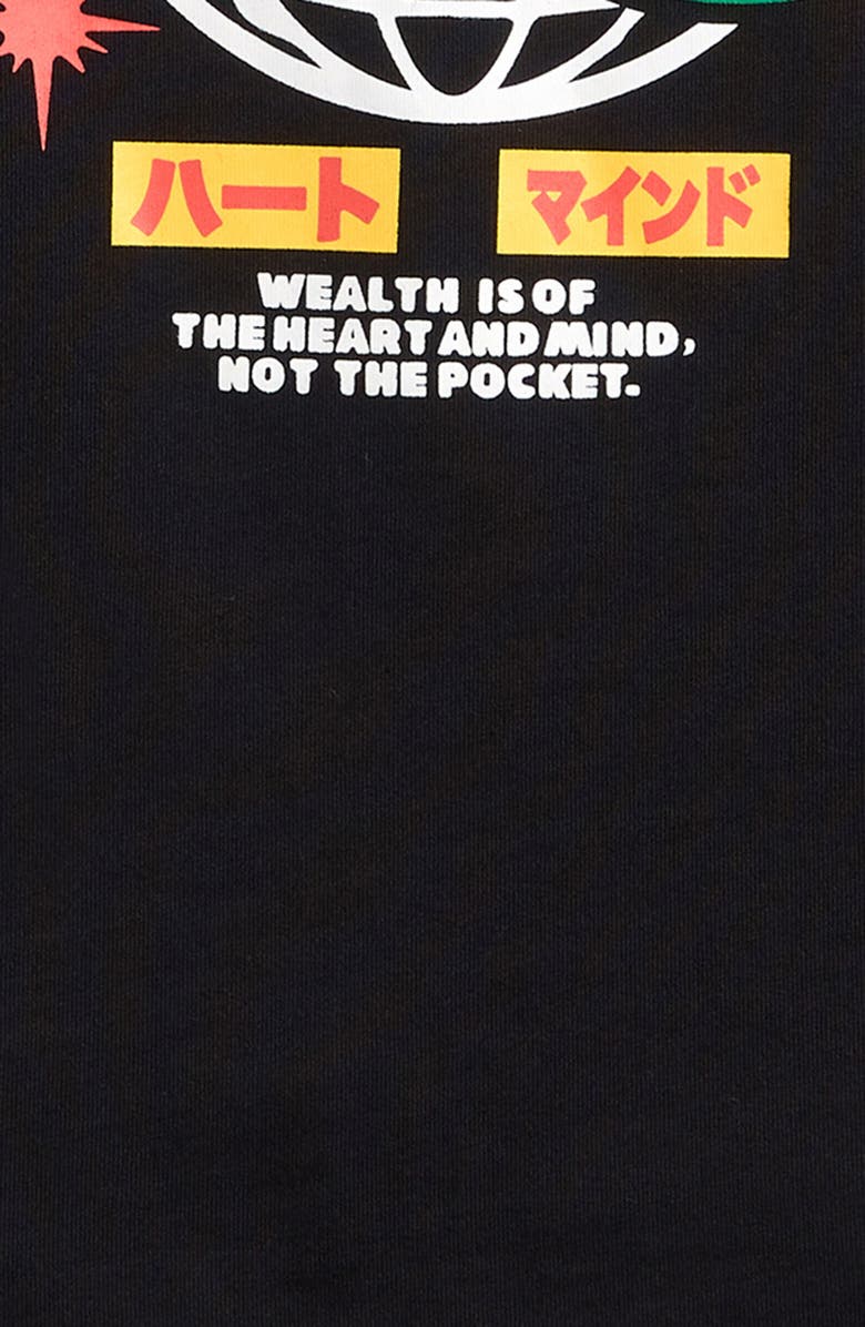 Billionaire Boys Club Kids' Worldwide Short Sleeve Graphic T-Shirt, Alternate, color, Black