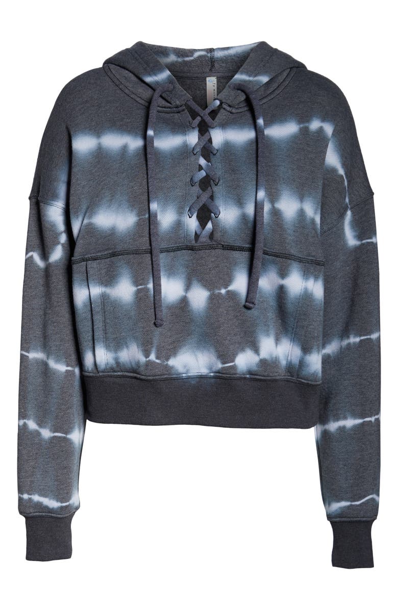 FP Movement by Free People Free People FP Movement Tie Dye Believer Lace-Up Hoodie, Alternate, color, 