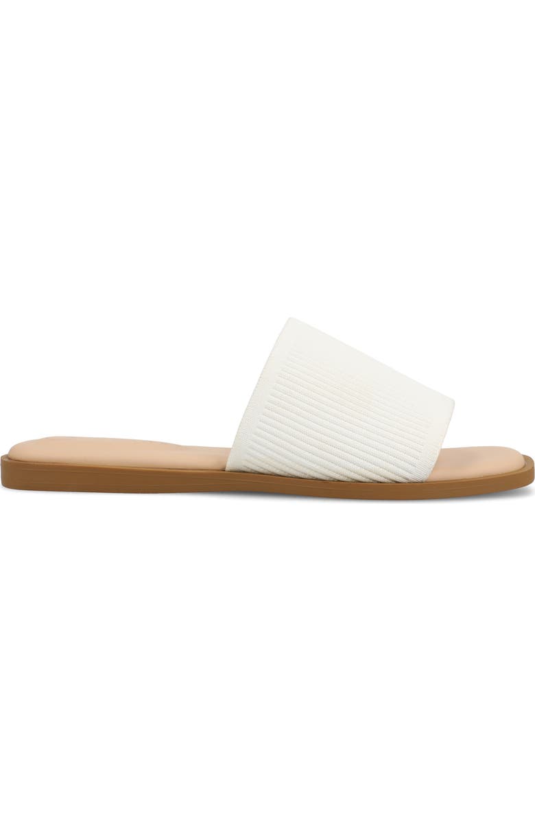 Journee Collection Prisilla Slide Sandal, Alternate, color, White