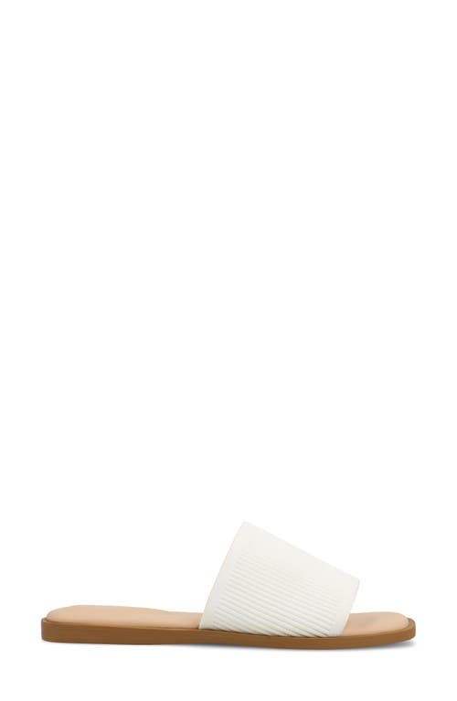 Journee Collection Prisilla Slide Sandal In White