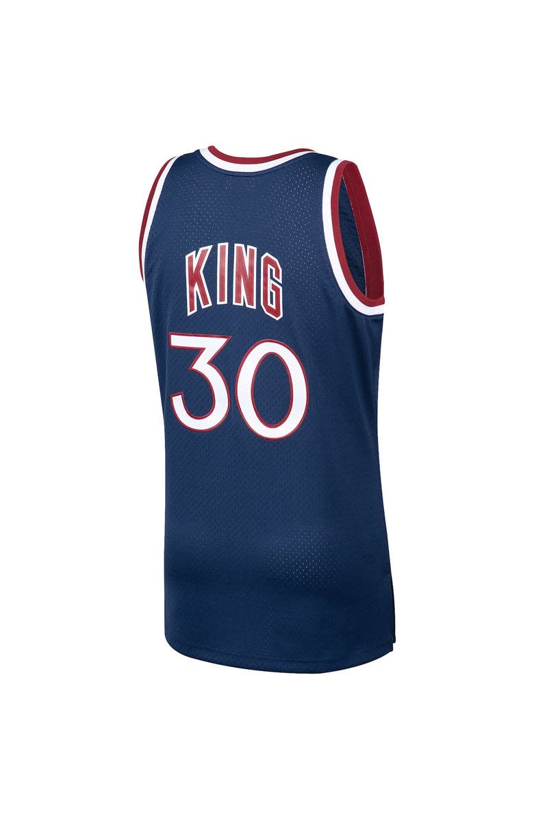 Mitchell & Ness Men's Mitchell & Ness Bernard King Navy New York Knicks 1982-83 Hardwood Classics Swingman Jersey, Alternate, color,